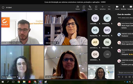 Abravidro leva aulas sobre vidro a curso da Fatec-SP