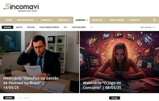 Confira os webinários do Sincomavi-SP para maio