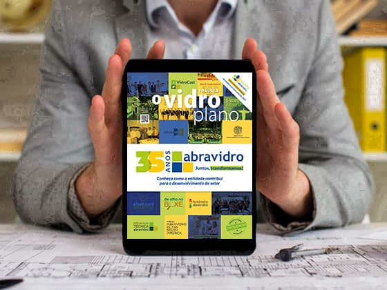 O Vidroplano de maio celebra os 35 anos da Abravidro
